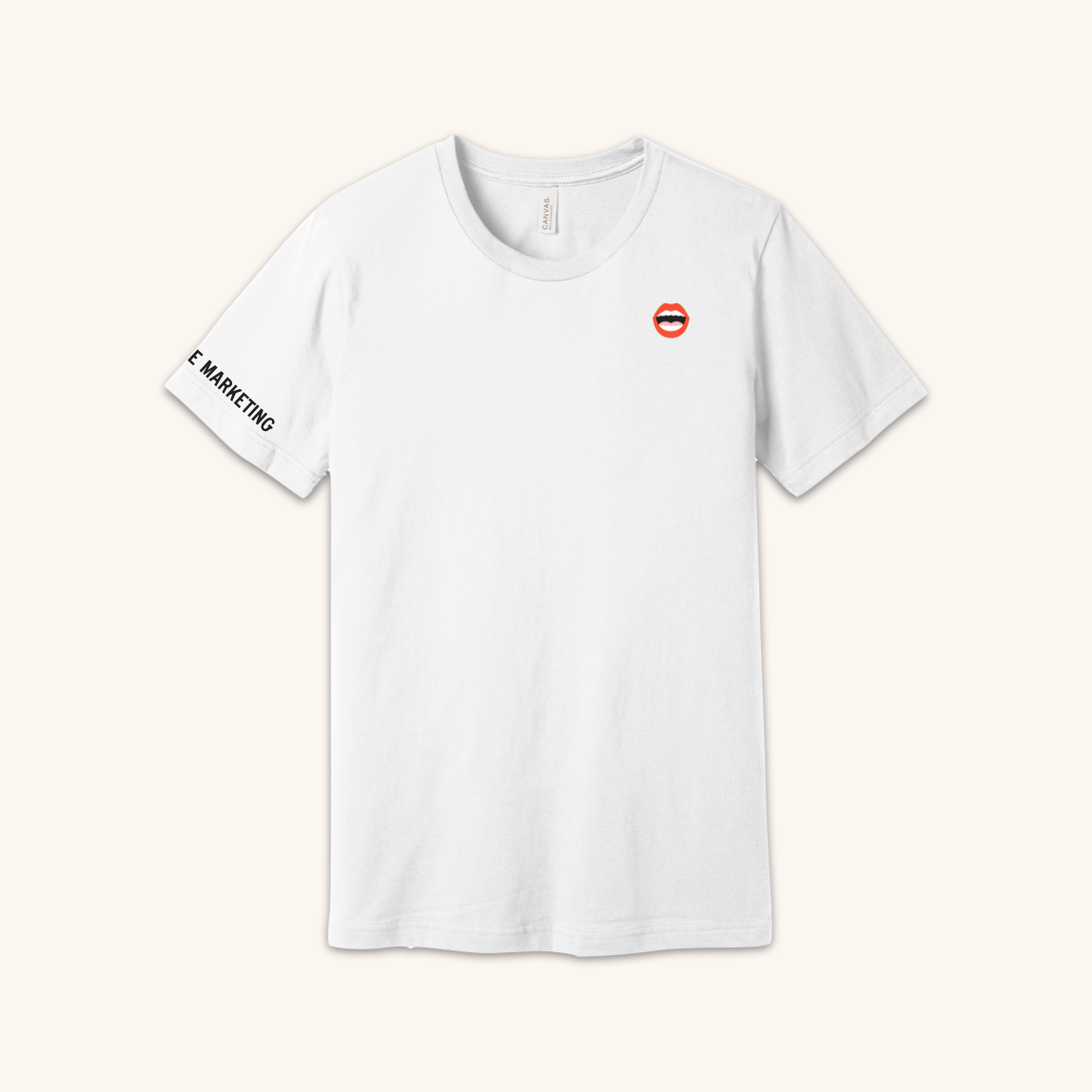 Bella+Canvas® Unisex Jersey Short Sleeve White T-shirt