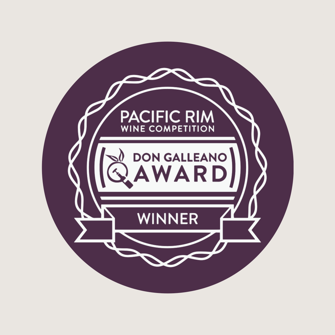 PRWC Don Galleano Award Label