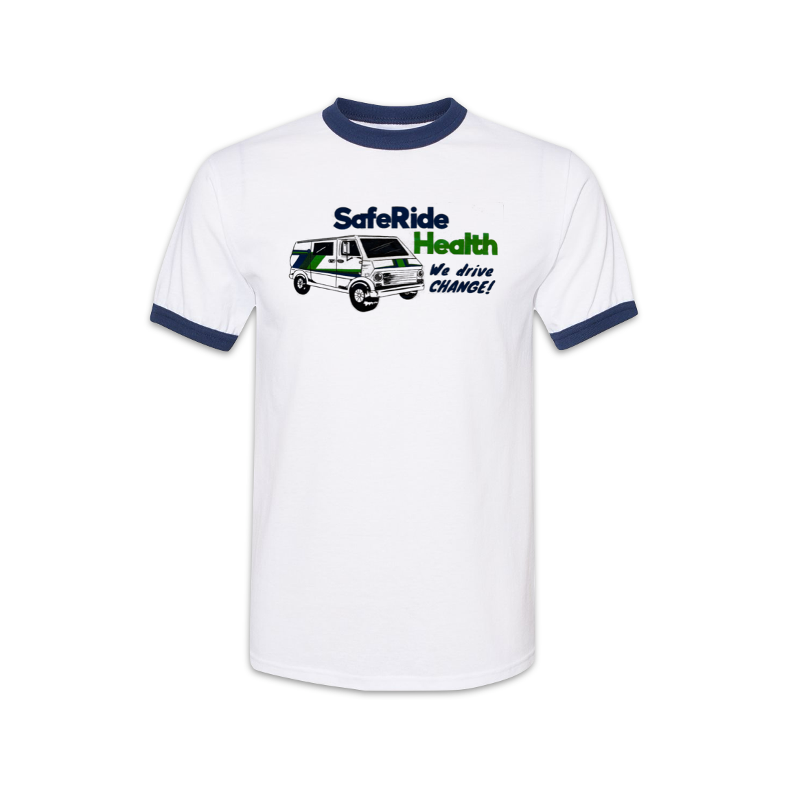 SafeRide Health We Drive Change T-shirt