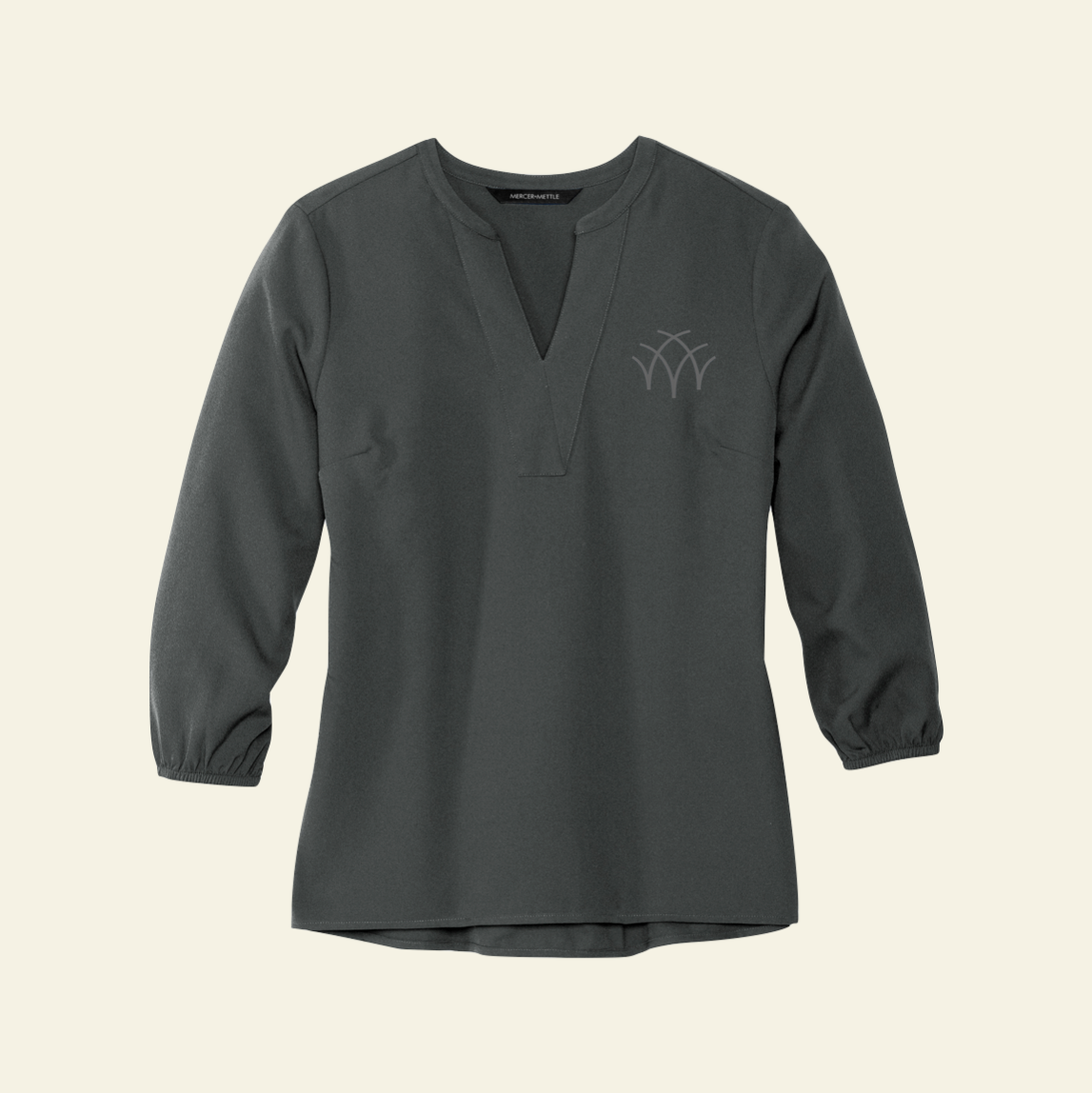 Aspen Group Mercer+Mettle® Women's Stretch Crepe 3/4-Sleeve Blouse