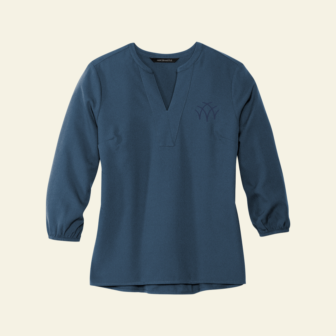 Aspen Group Mercer+Mettle® Women's Stretch Crepe 3/4-Sleeve Blouse