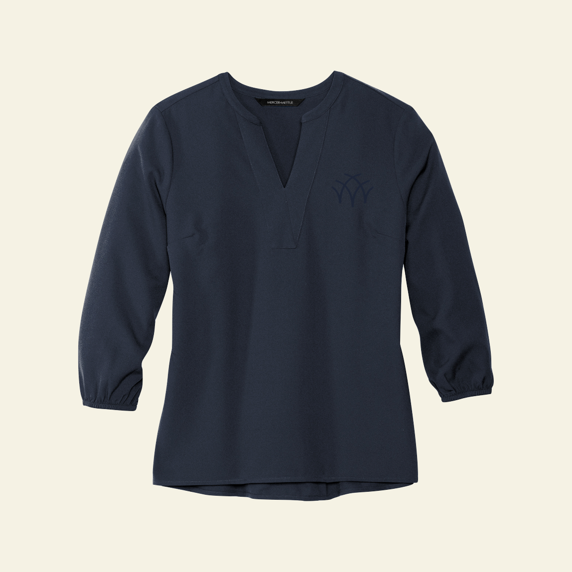 Aspen Group Mercer+Mettle® Women's Stretch Crepe 3/4-Sleeve Blouse