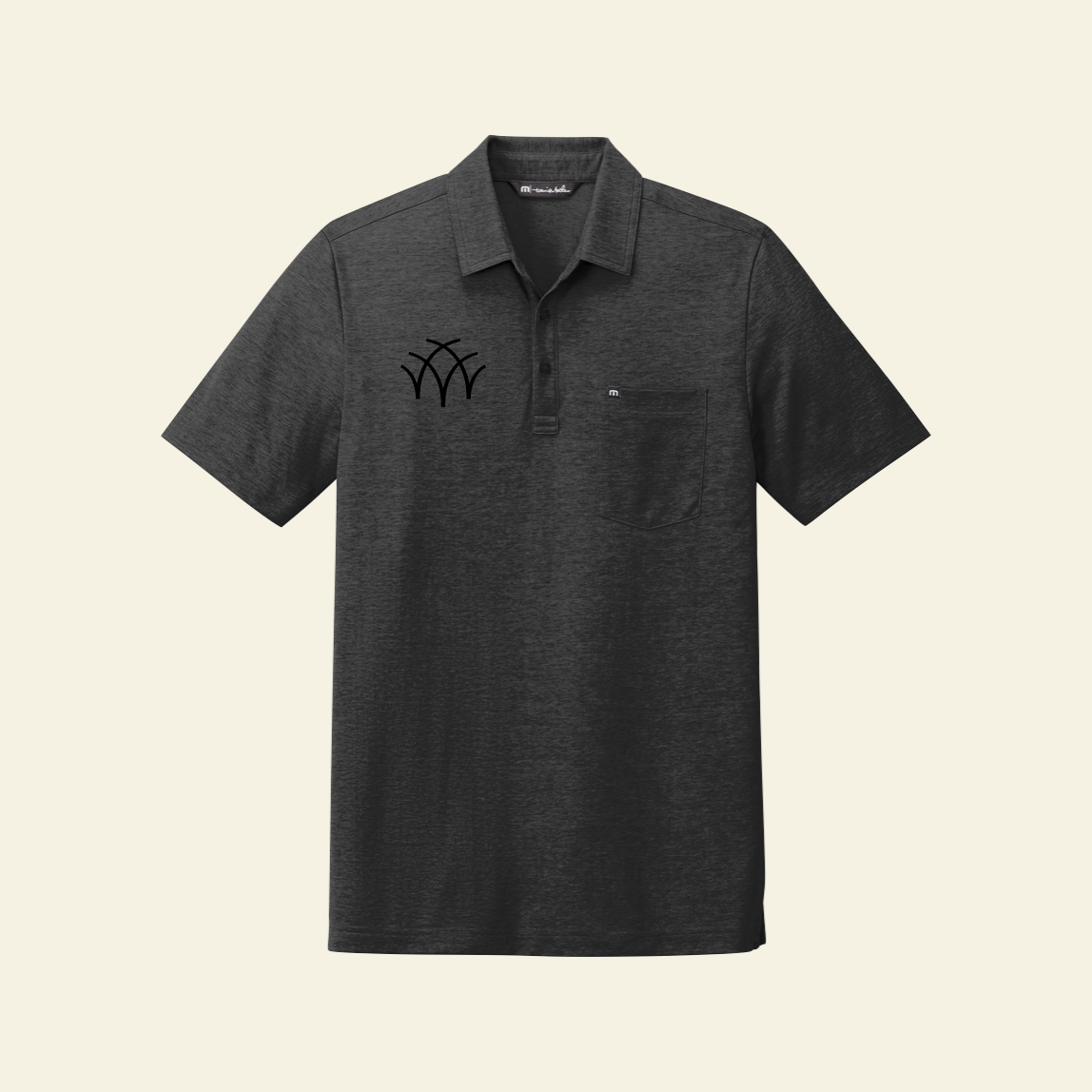 Aspen Group TravisMathew Oceanside Heather Pocket Polo