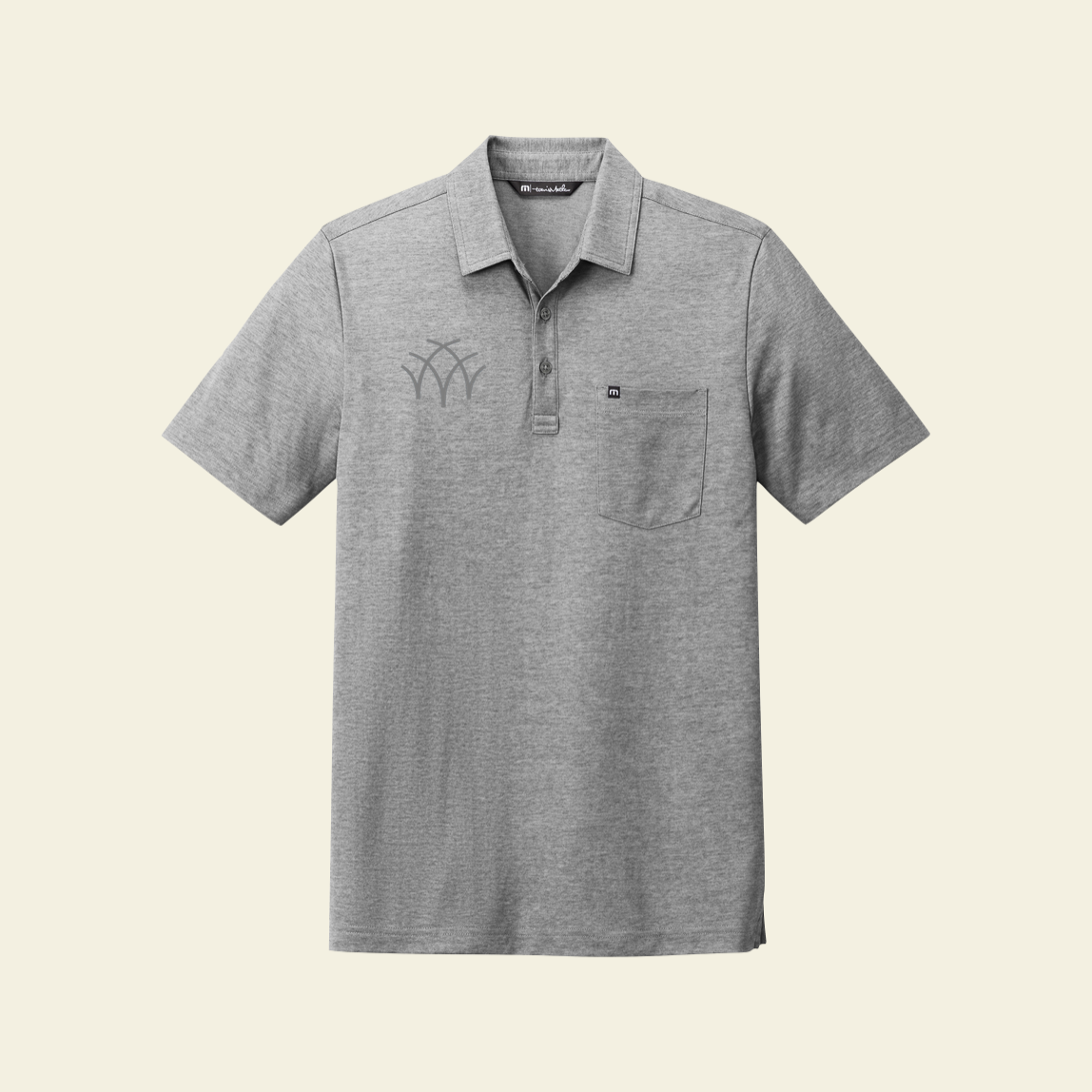Aspen Group TravisMathew Oceanside Heather Pocket Polo