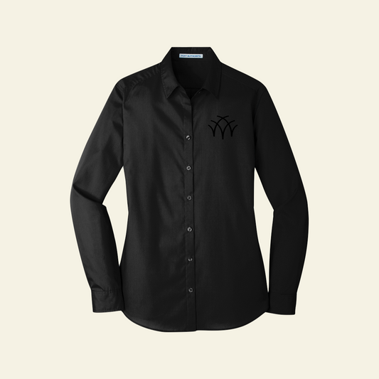 Aspen Group Port Authority® Women's Long Sleeve Carefree Poplin Shirt