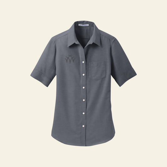 Aspen Group Port Authority® Women's Short Sleeve SuperPro™ Oxford Shirt