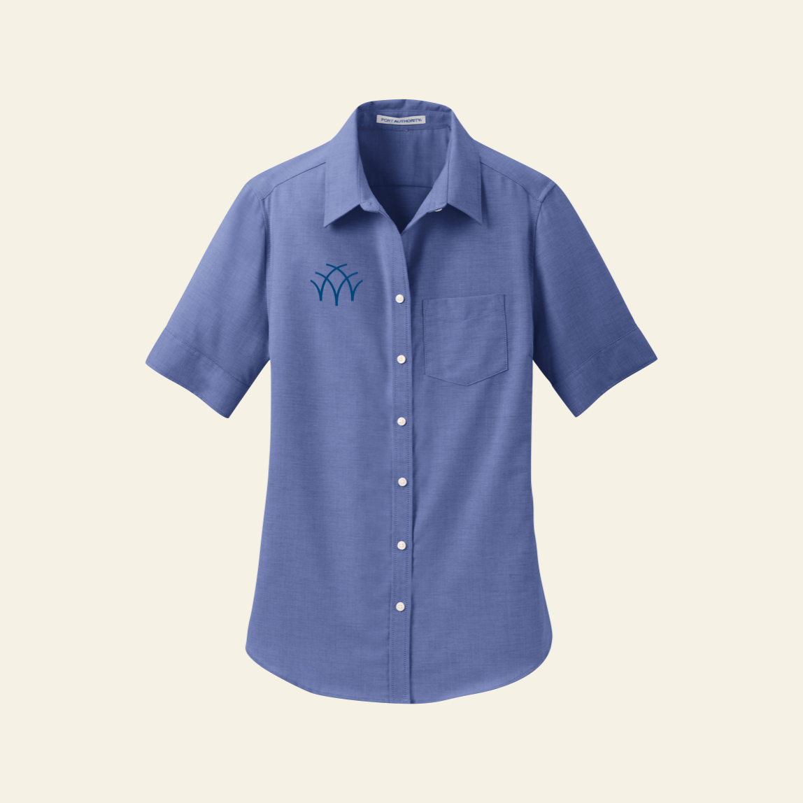 Aspen Group Port Authority® Women's Short Sleeve SuperPro™ Oxford Shirt