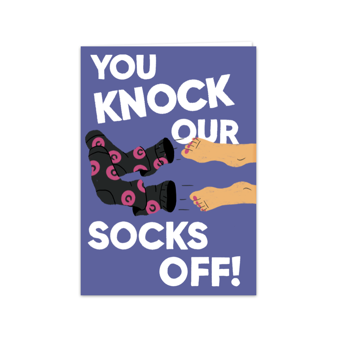 Piehole.tv You Knock Our Socks Off Greeting Card and Envelope