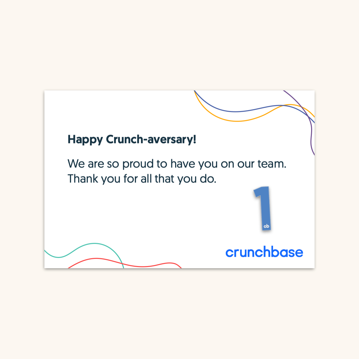 Crunchbase Anniversary Pin