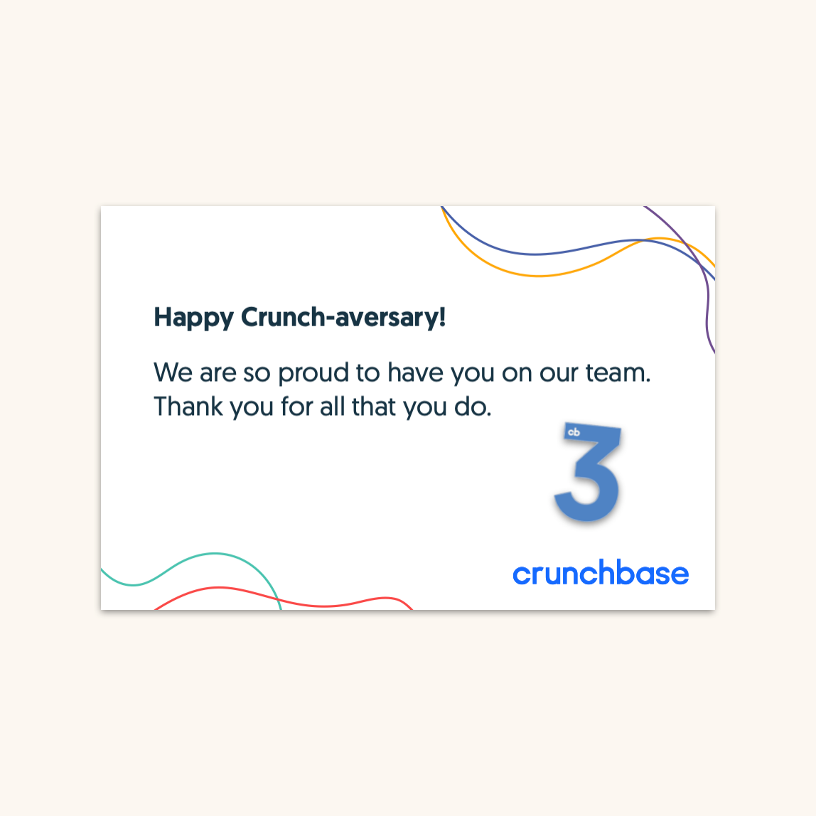 Crunchbase Anniversary Pin