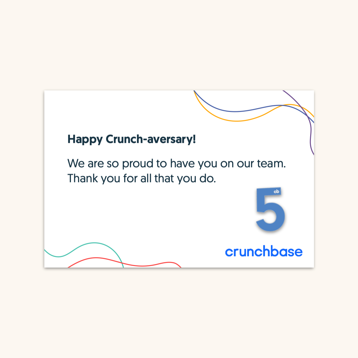 Crunchbase Anniversary Pin