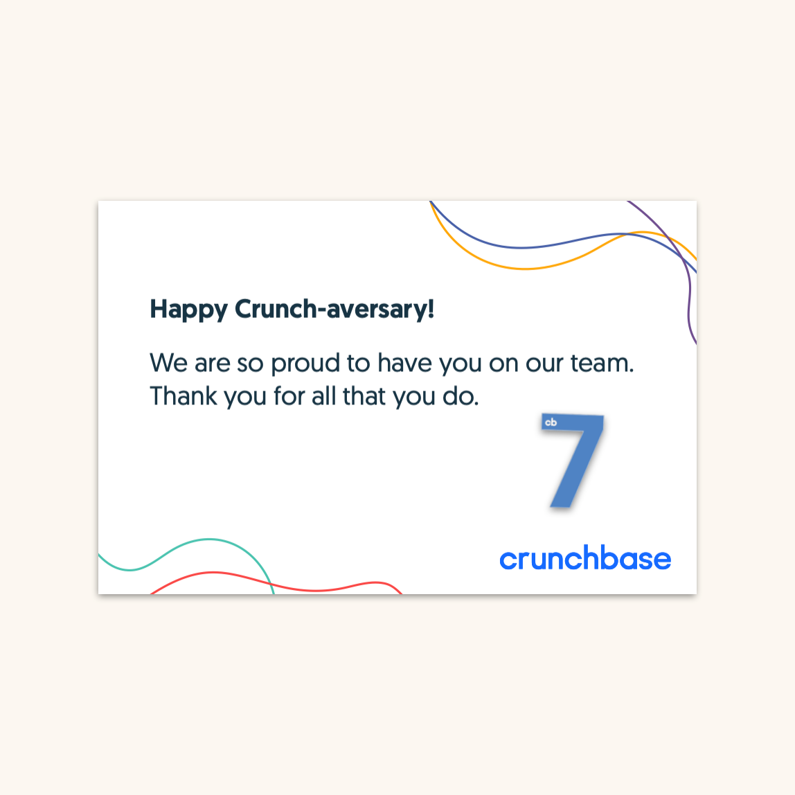 Crunchbase Anniversary Pin