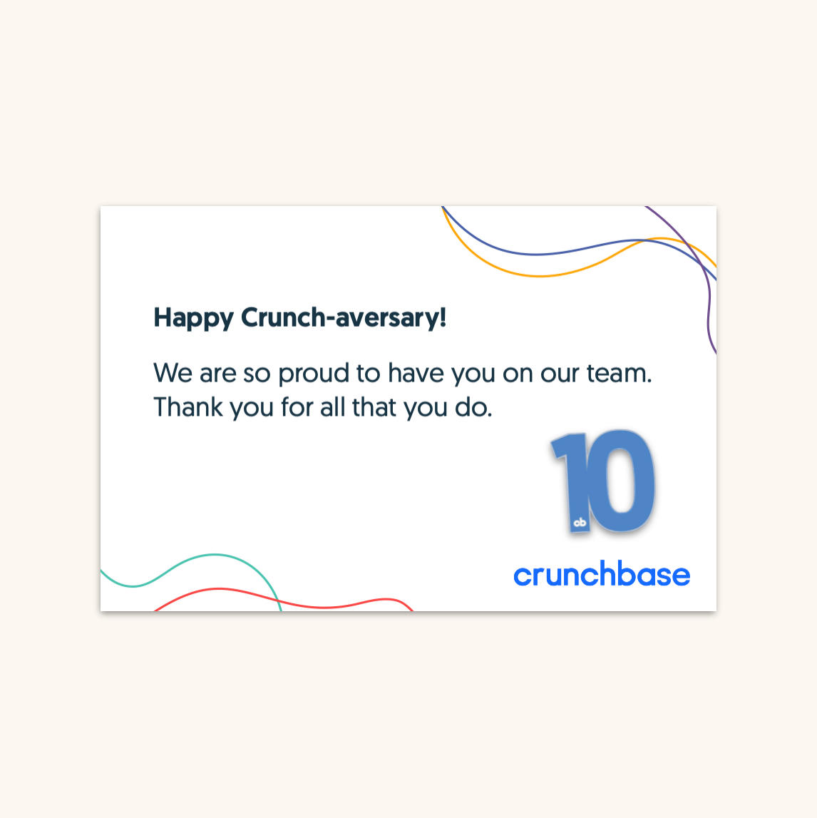 Crunchbase Anniversary Pin