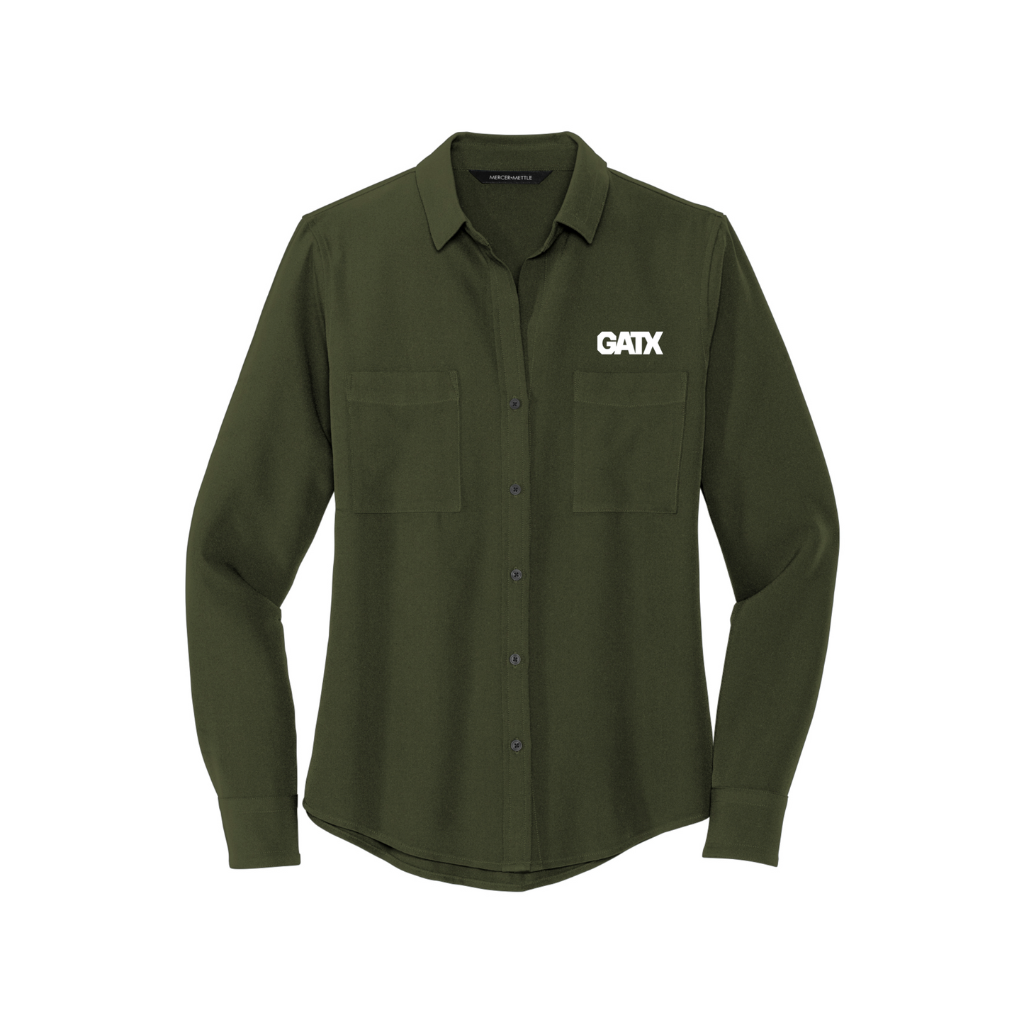 GATX Mercer+Mettle® Women's Stretch Crepe Long Sleeve Camp Blouse