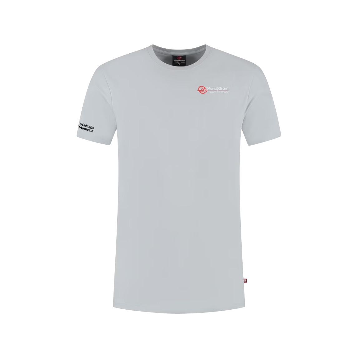 Knock Knock Men's Grey Haas F1 Team 2025 Fan Wear Roundel Strips T-Shirt