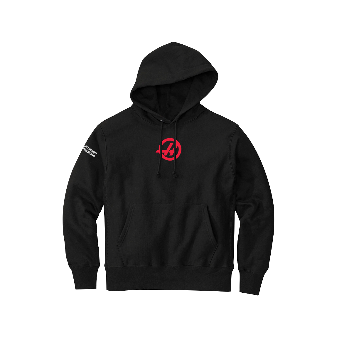 Knock Knock Men's Haas F1 Team 2025 Fan Wear Roundel Hoodie