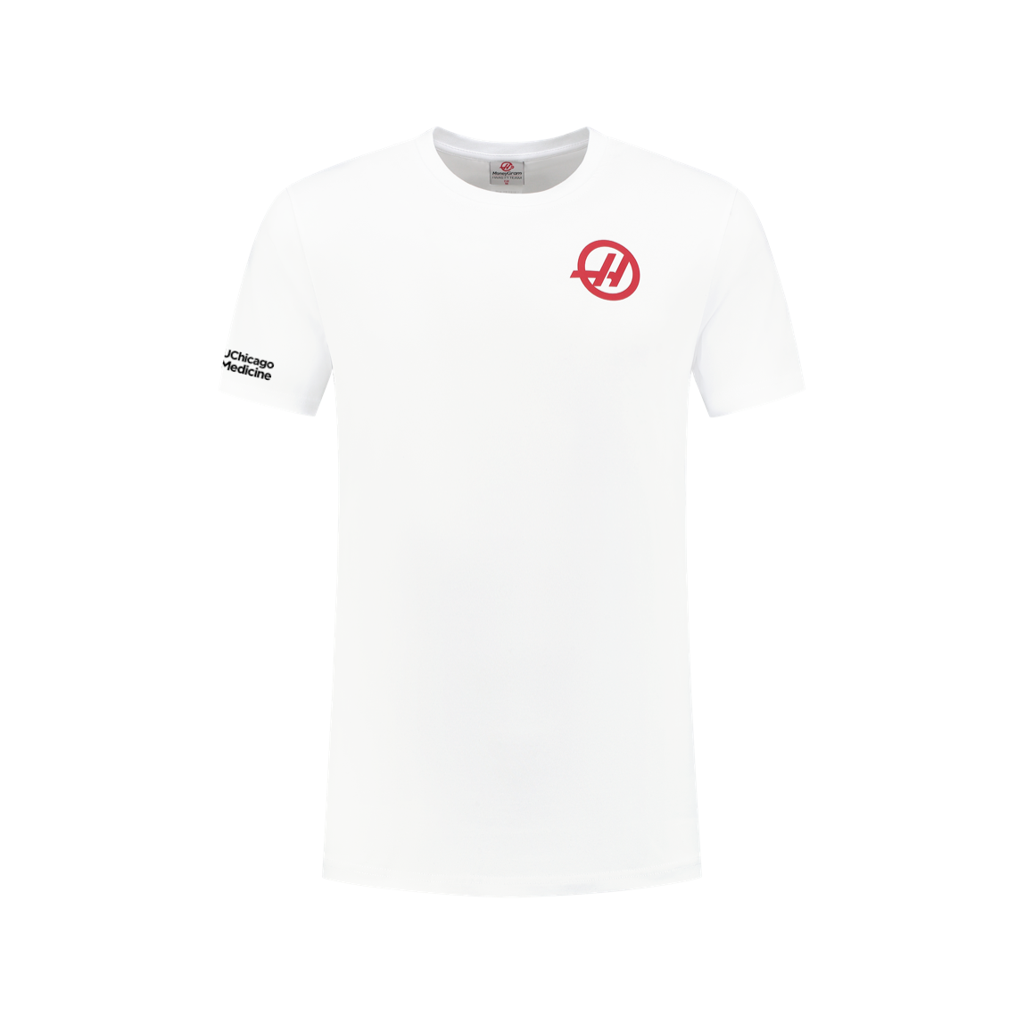 Knock Knock Men's White Haas F1 Roundel Essentials T-shirt