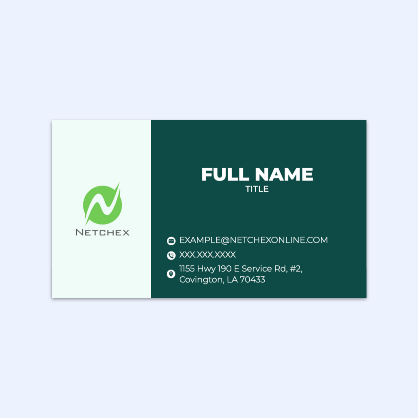 Netchex Business Cards