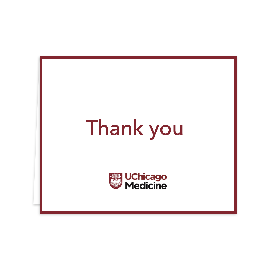 Knock Knock UChicago Thank You Card and Envelope
