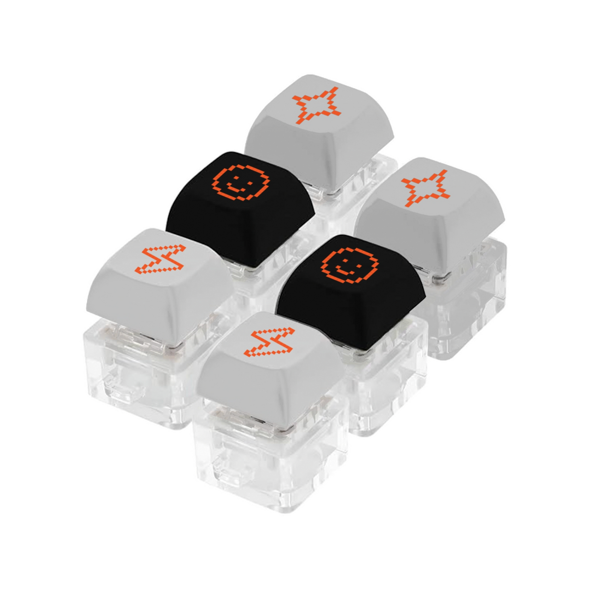 Healthee Three Keycap Fidget Keychain