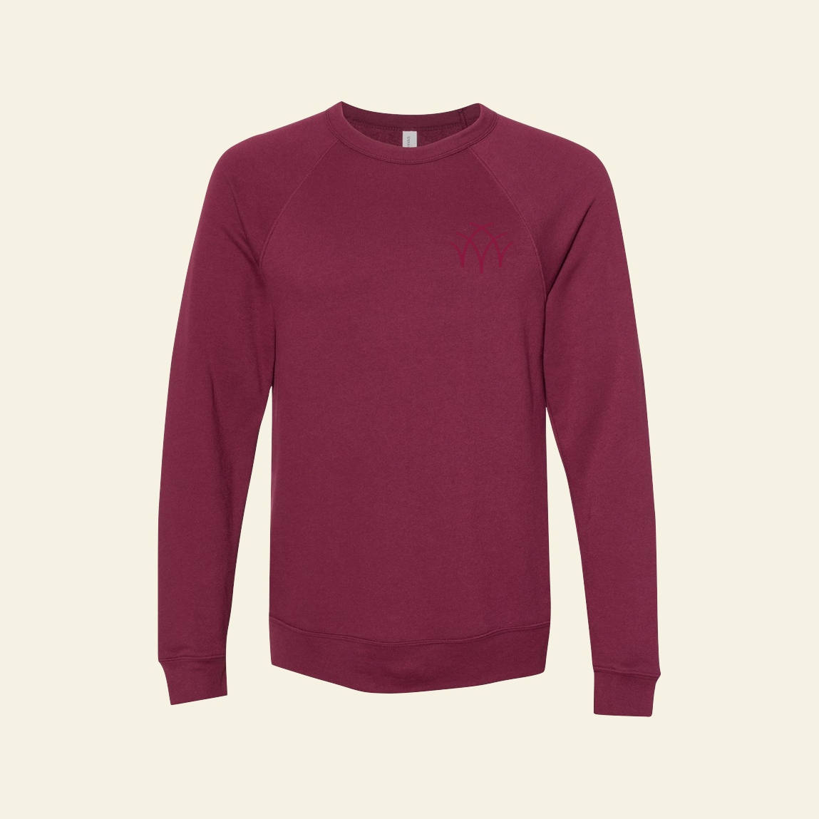 Aspen Group BELLA + CANVAS Sponge Fleece Raglan Crewneck Sweatshirt