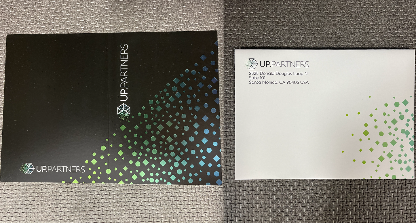 UP.Partners Greeting Card and Envelope (1 of each)