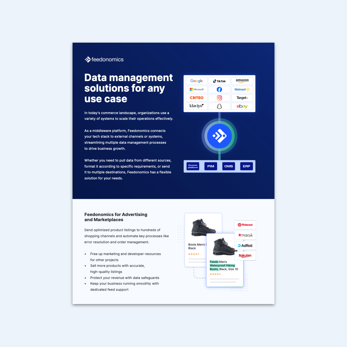 Feedonomics Two-Pager