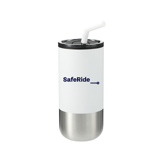 SafeRide Health Events White Tumbler