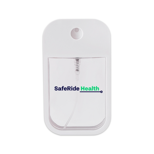 SafeRide Health Events Credit Card Spray Bottle Liquid Hand Sanitizer