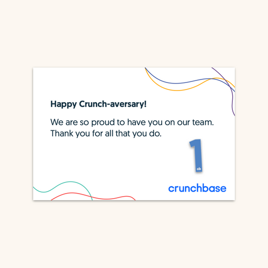 Crunchbase Anniversary Pin