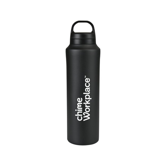Chime Aviana™ Rowan Recycled Water Bottle - 25 Oz. (Black)