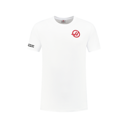 Knock Knock Men's White Haas F1 Roundel Essentials T-shirt