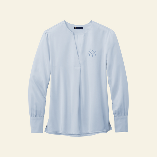 Aspen Group Brooks Brothers® Women’s Open-Neck Satin Blouse