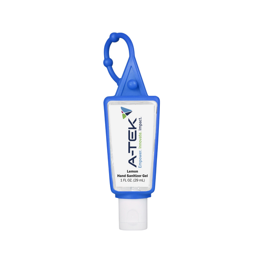 A-Tek Hand Sanitizer Gel (1 oz Bottle with Carabiner)
