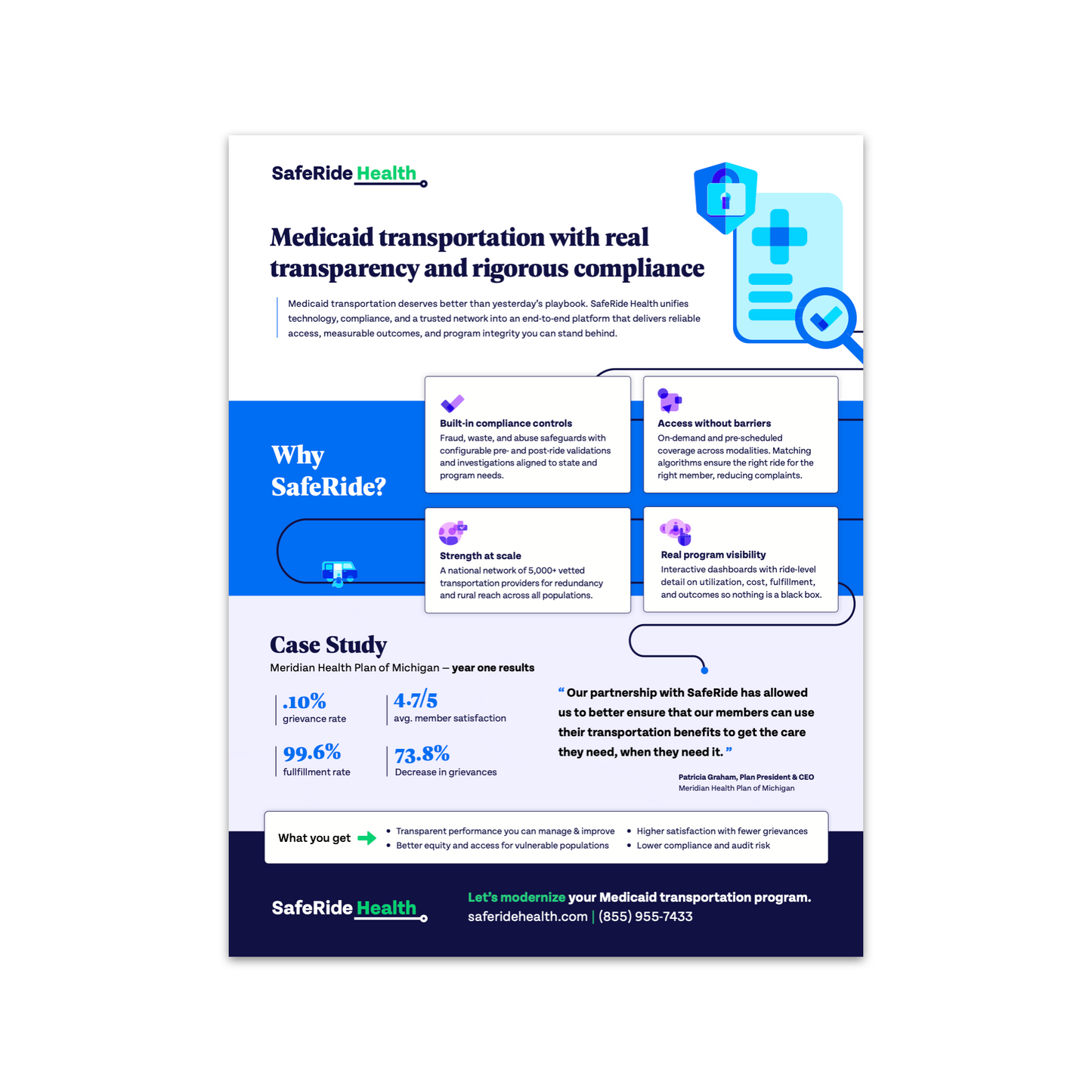 SafeRide Health Events Flyer (Medicaid Transportation)