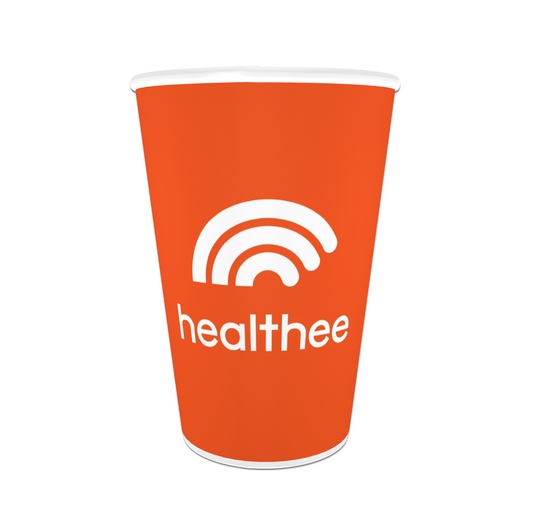 Healthee 12 oz Paper Cup and Lid