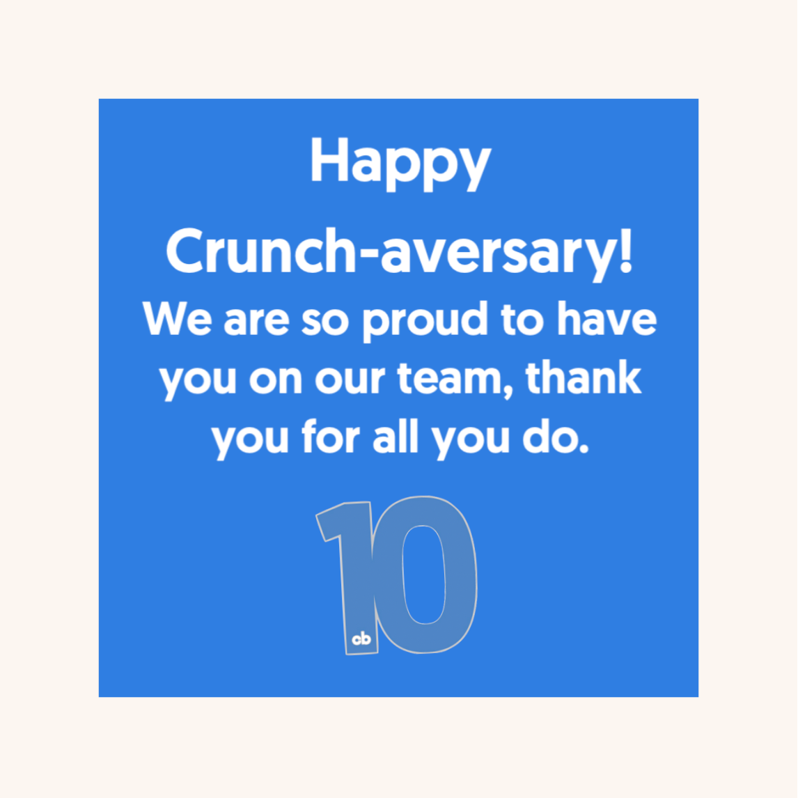 Crunchbase Anniversary Pin