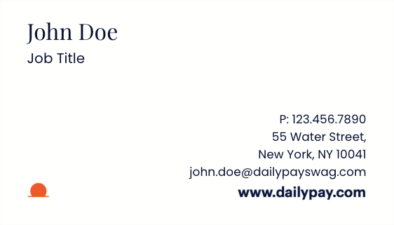 DailyPay Business Cards